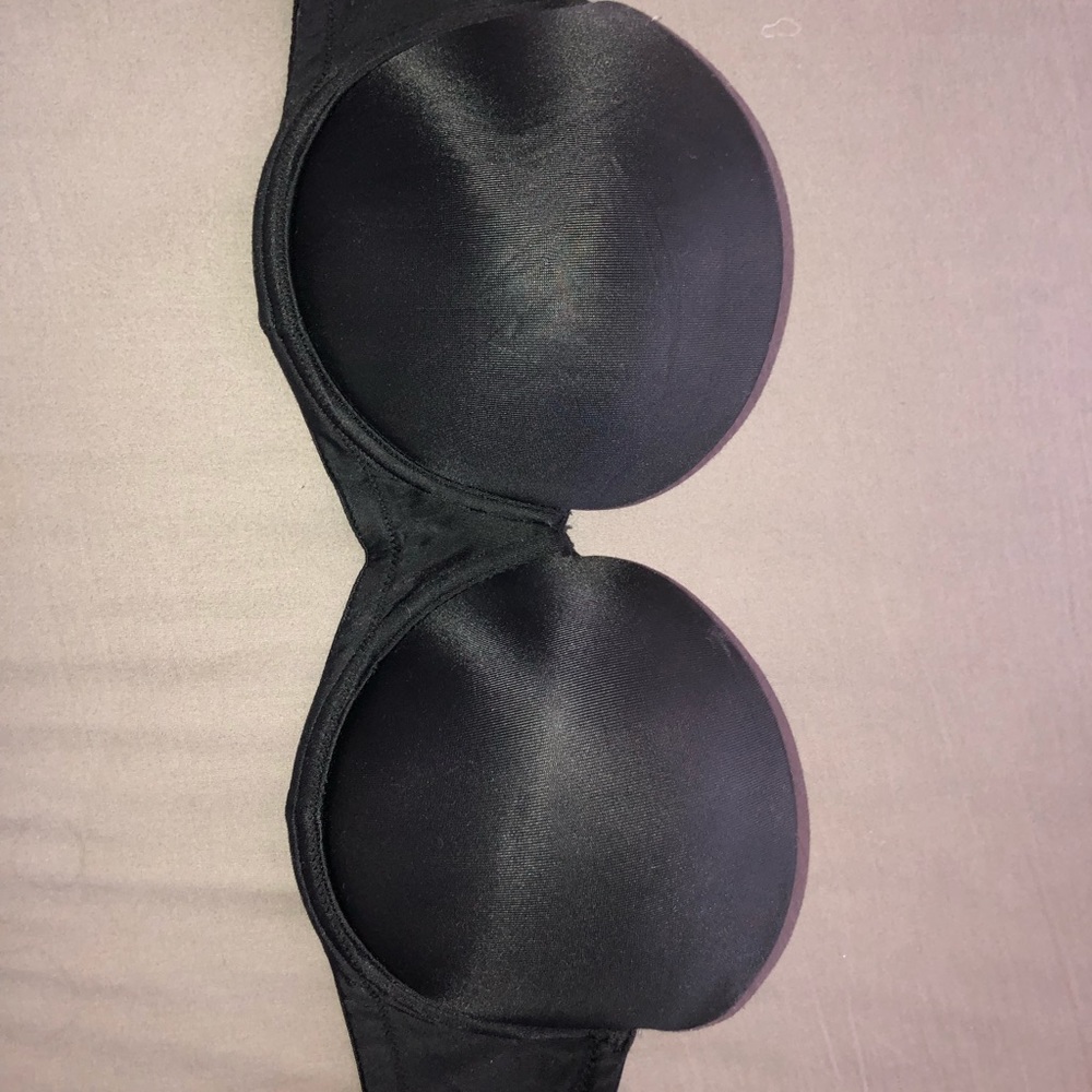 PINK strapless push up bra